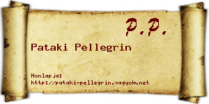 Pataki Pellegrin névjegykártya